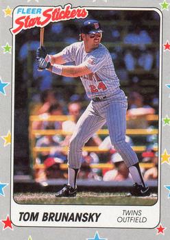 1988 Fleer Sticker Baseball Cards        042      Tom Brunansky
